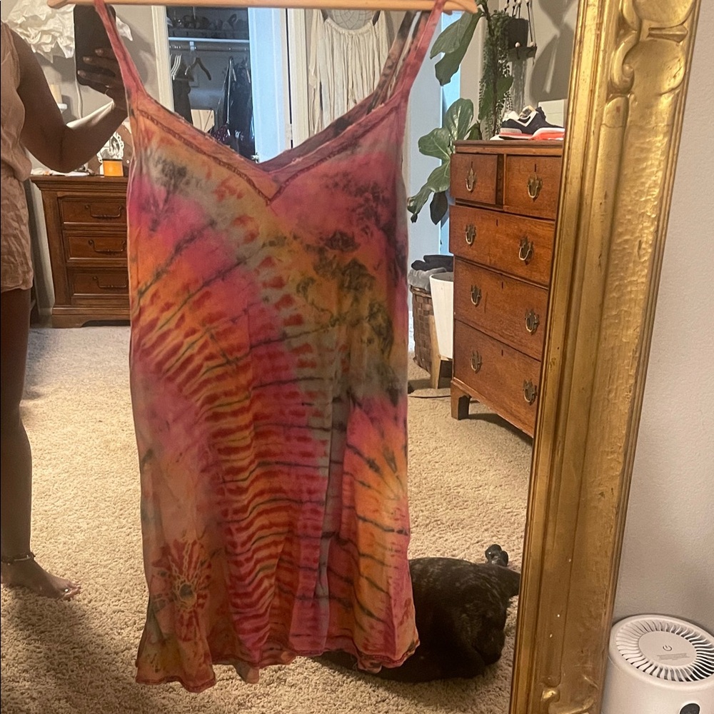 Tie-Dye Slip Dress